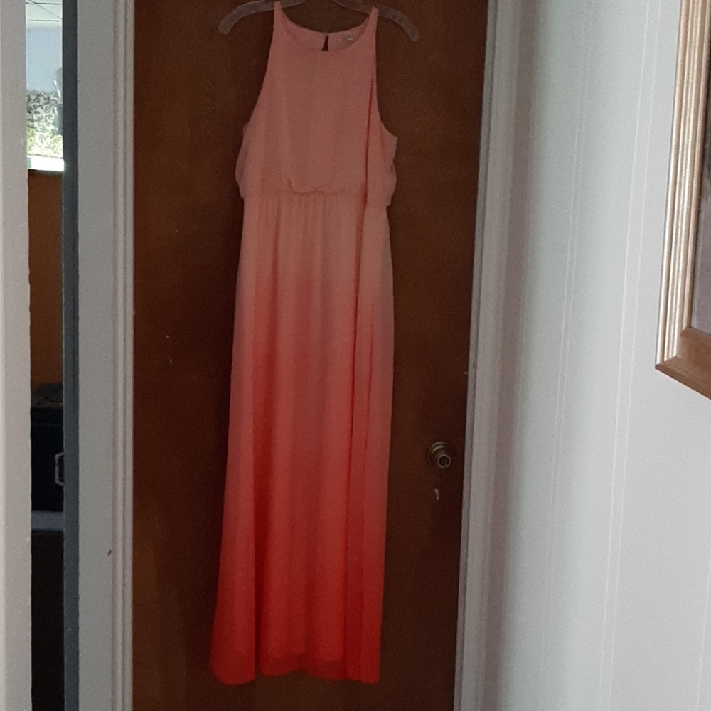 Pink Ombre Maxi Dress